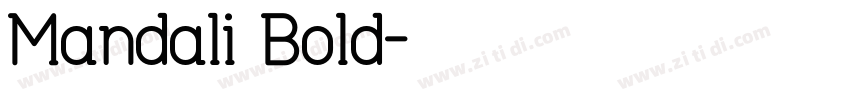 Mandali Bold字体转换